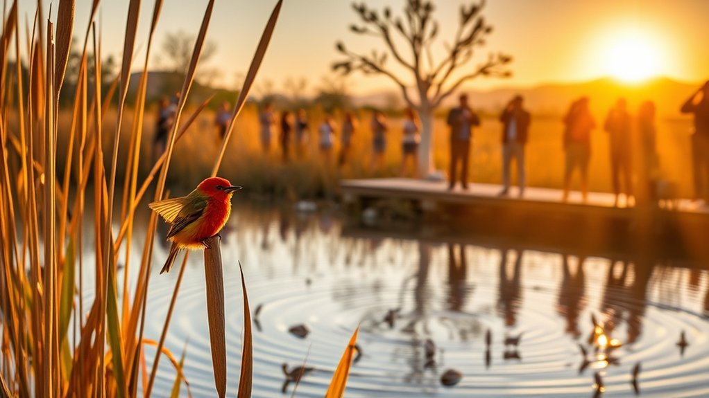 guided birding tours on boardwalks