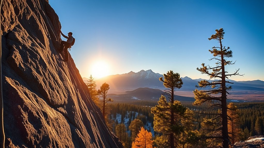 guided climbs on flagstaff granite