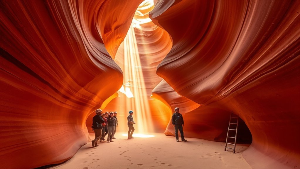 guided sunrise slot canyon tour