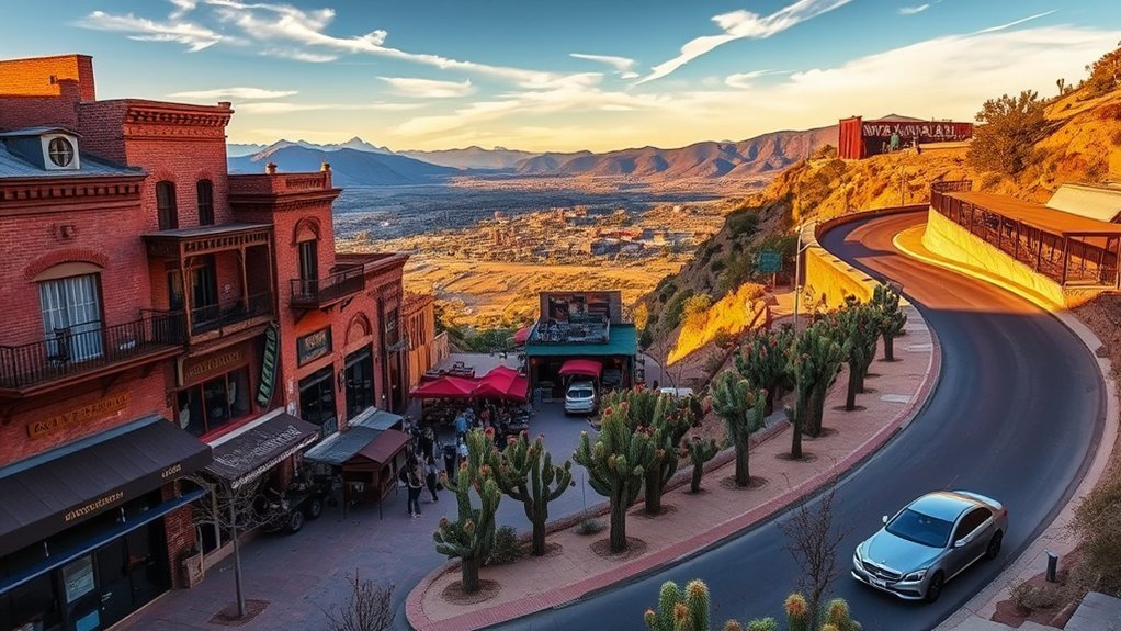 hillside copper era panoramic town