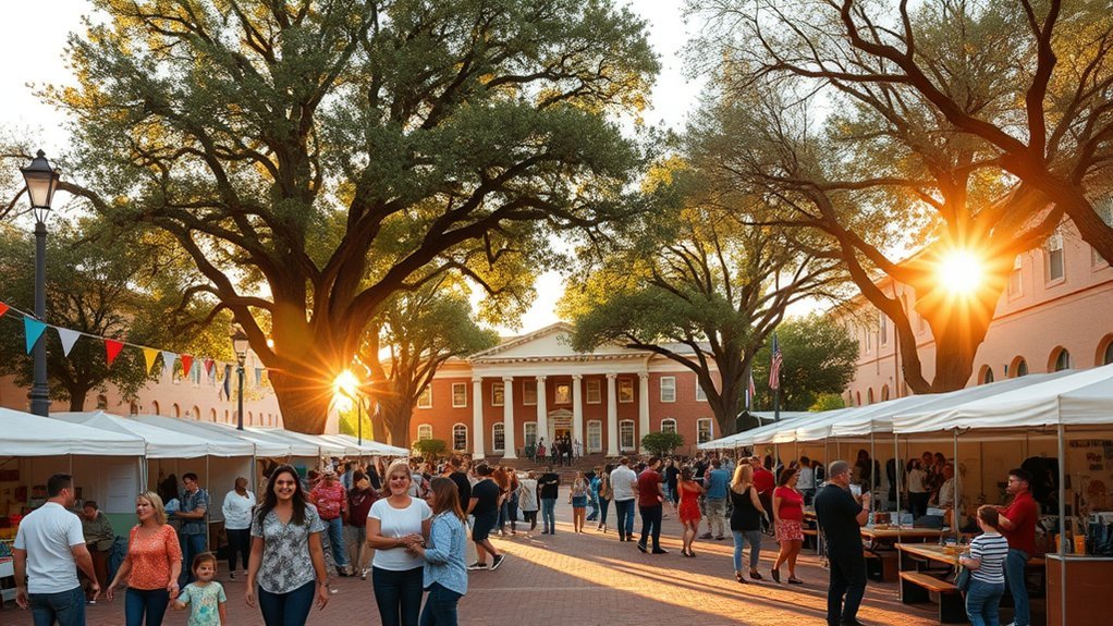 historic plaza festival vibes