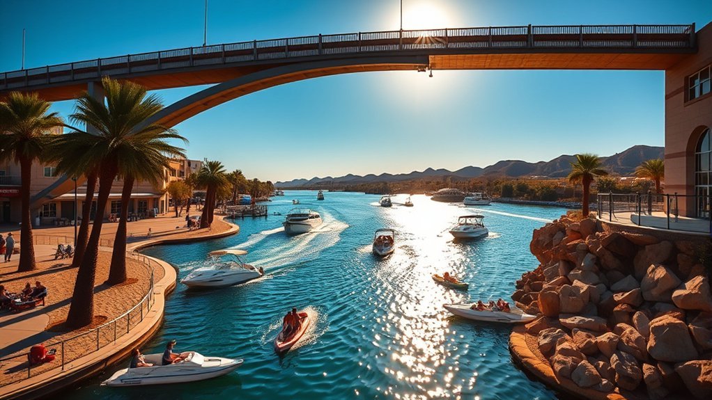 historic relocated stone bridge