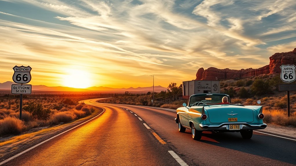 historic route 66 desert nostalgia