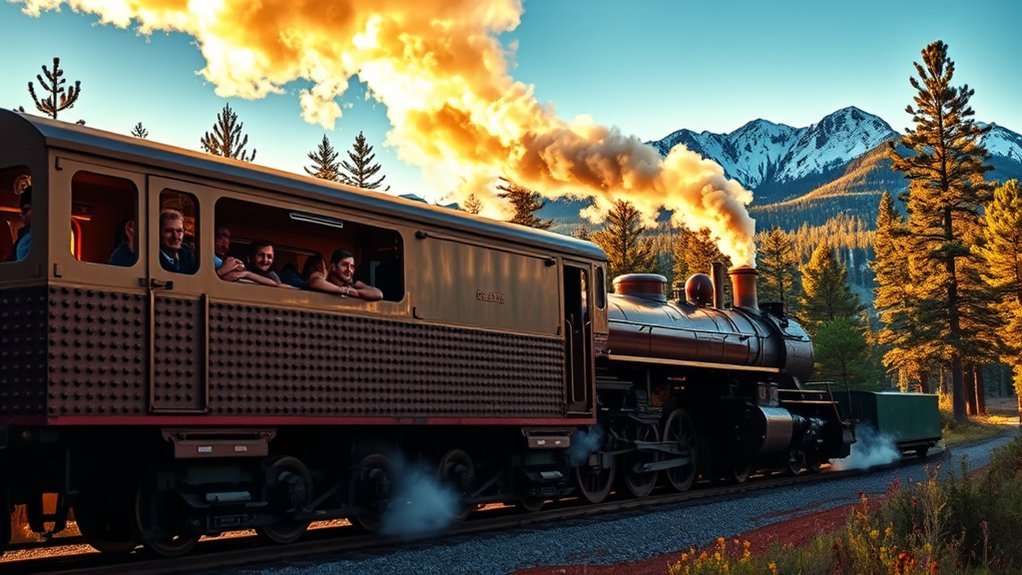 historic scenic train to south rim