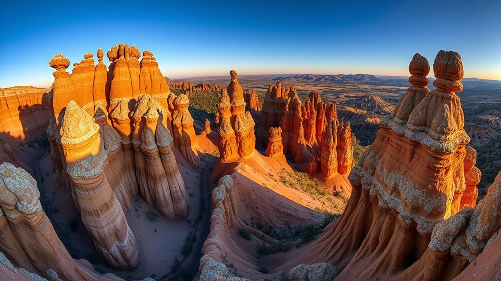 hoodoos formed by erosion