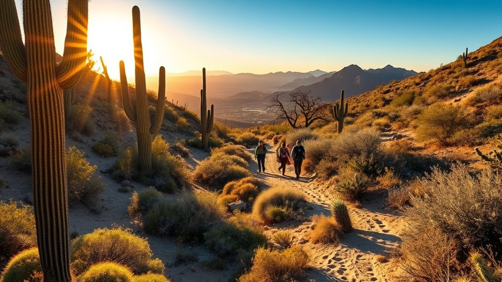 ideal hiking seasons winter spring