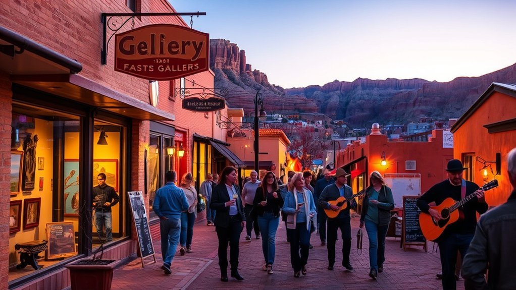 intimate gallery openings in jerome