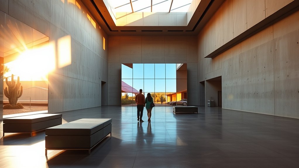 intimate sunlit contemporary art