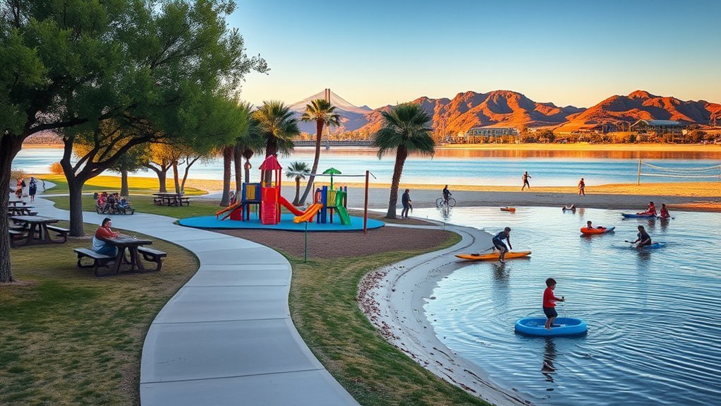 lakeside family friendly picnic park