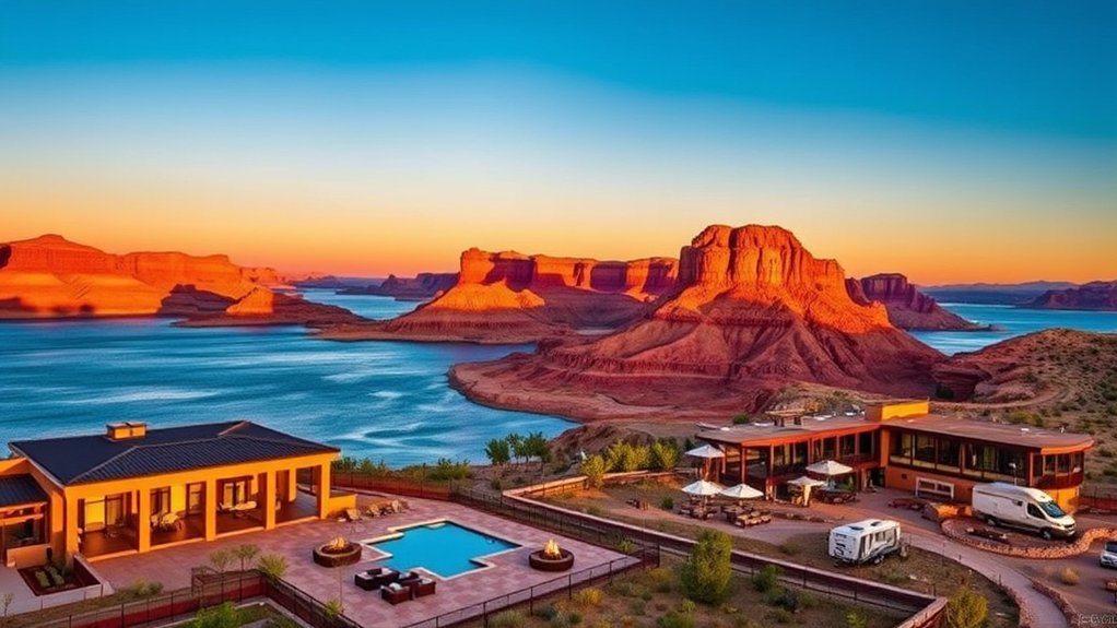 lakeside resorts motels rentals