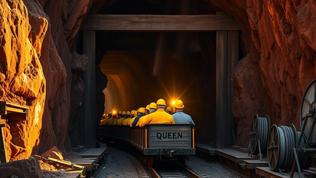 lantern lit narrow gauge mine