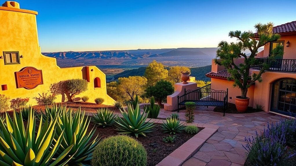 lavender scented terrace with vistas
