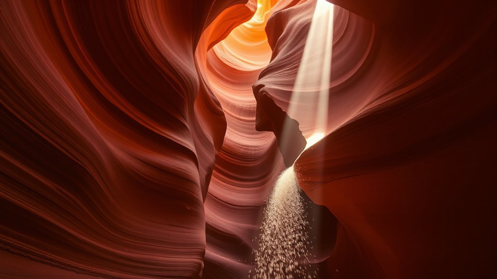 light carving sandstone curves