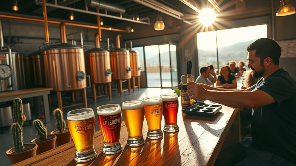 mesquite shaded craft beer patios