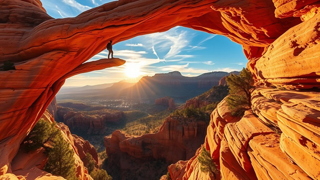 moderate hike to arch