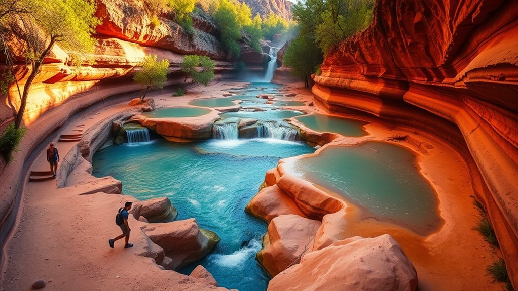 moderate hike with swimming