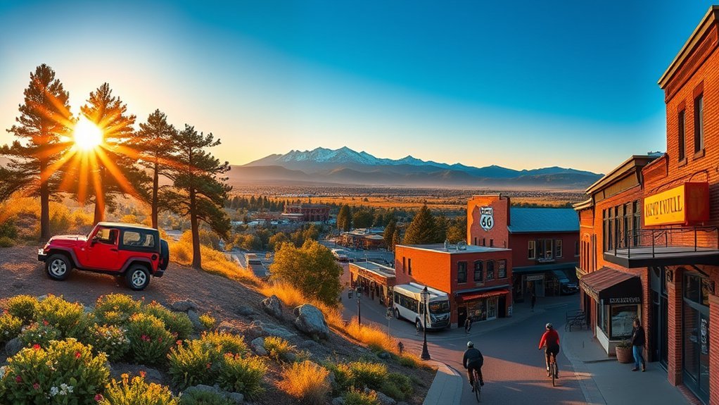 mountain town with culture