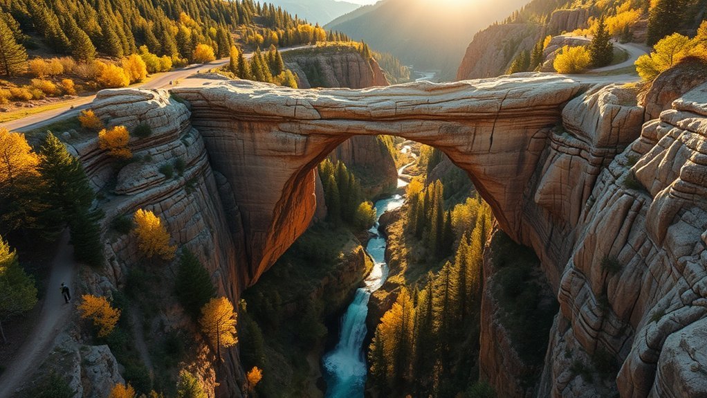 natural travertine bridge trails
