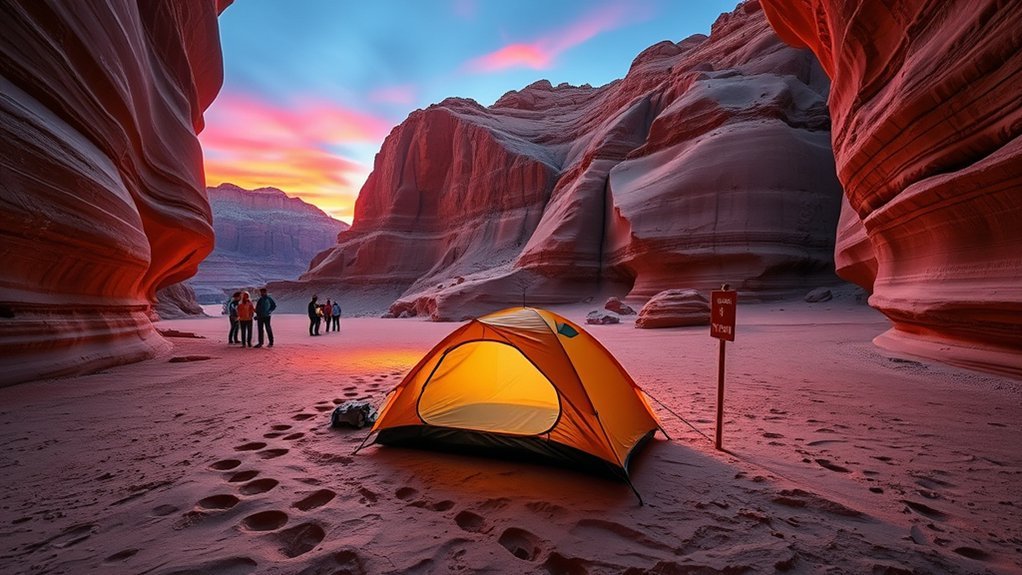 no camping in canyon