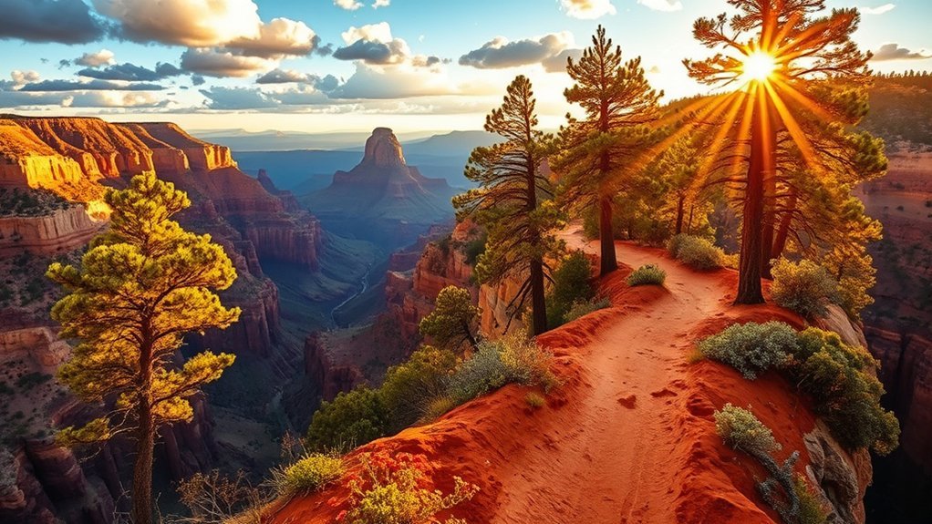 north rim short scenic hikes