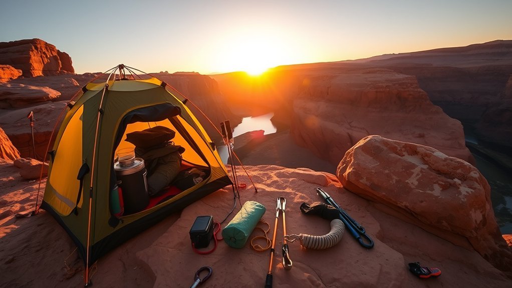 organized gear for safety