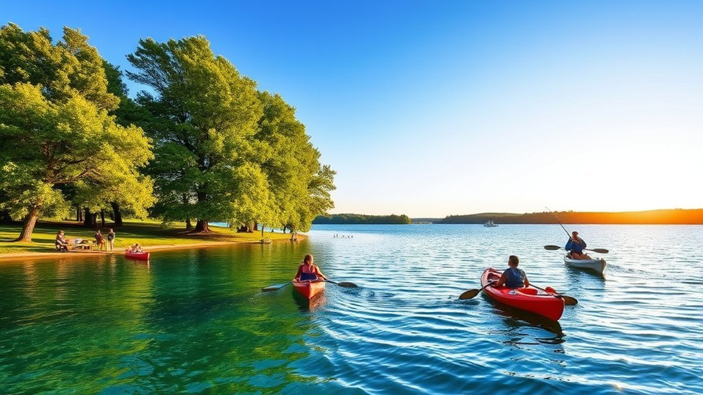 outdoor fun at lake conway