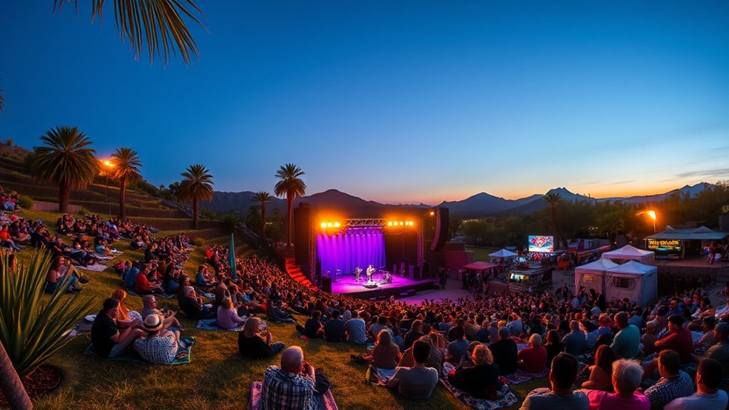 outdoor live music under stars