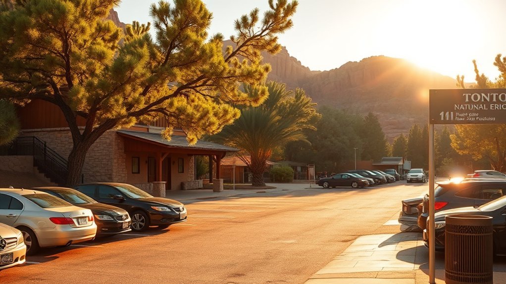 parking and visitor facilities