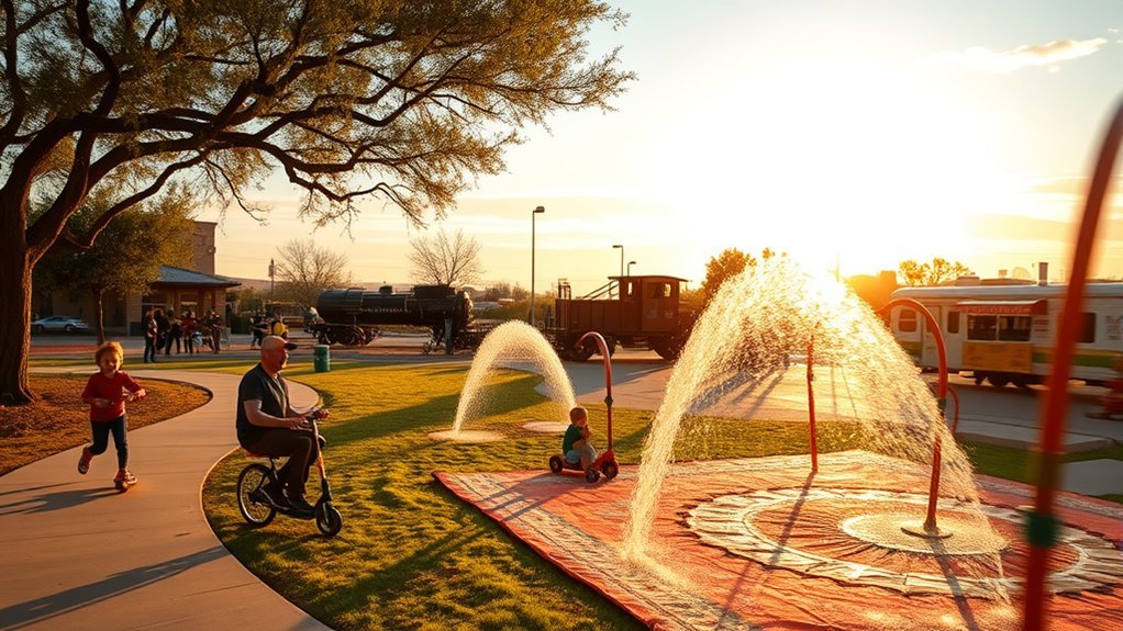 parks splash pads rides