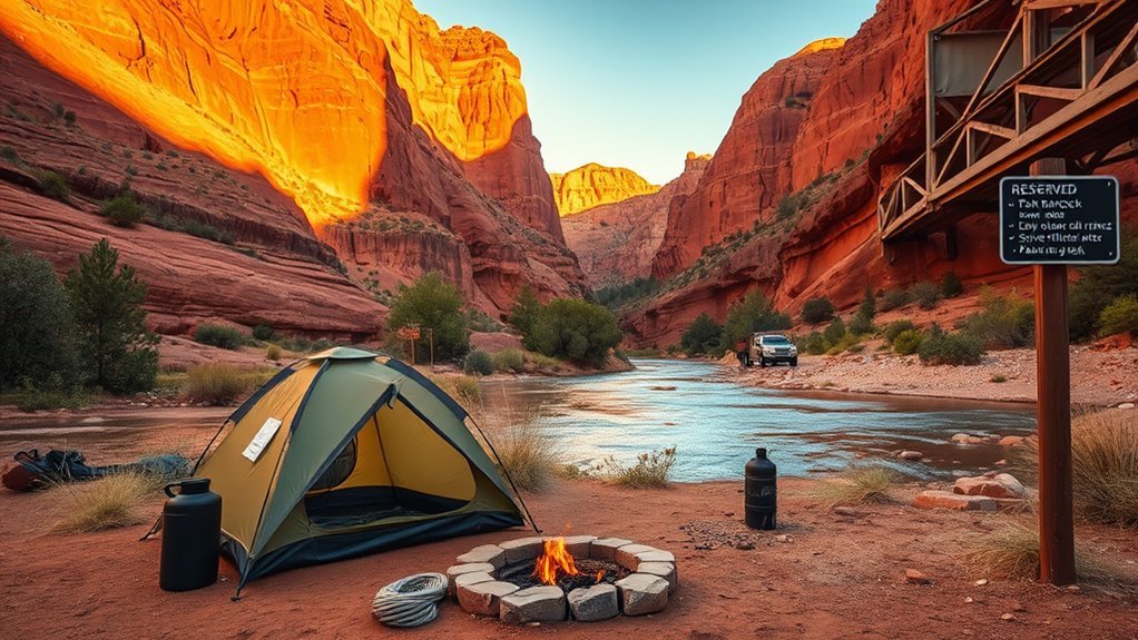 permits reservations camping rules