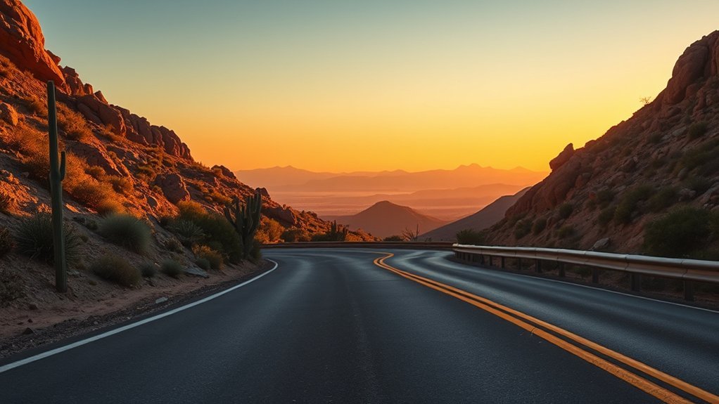 pine scented canyon winding drive
