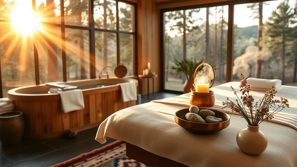 pine scented restorative spa retreats