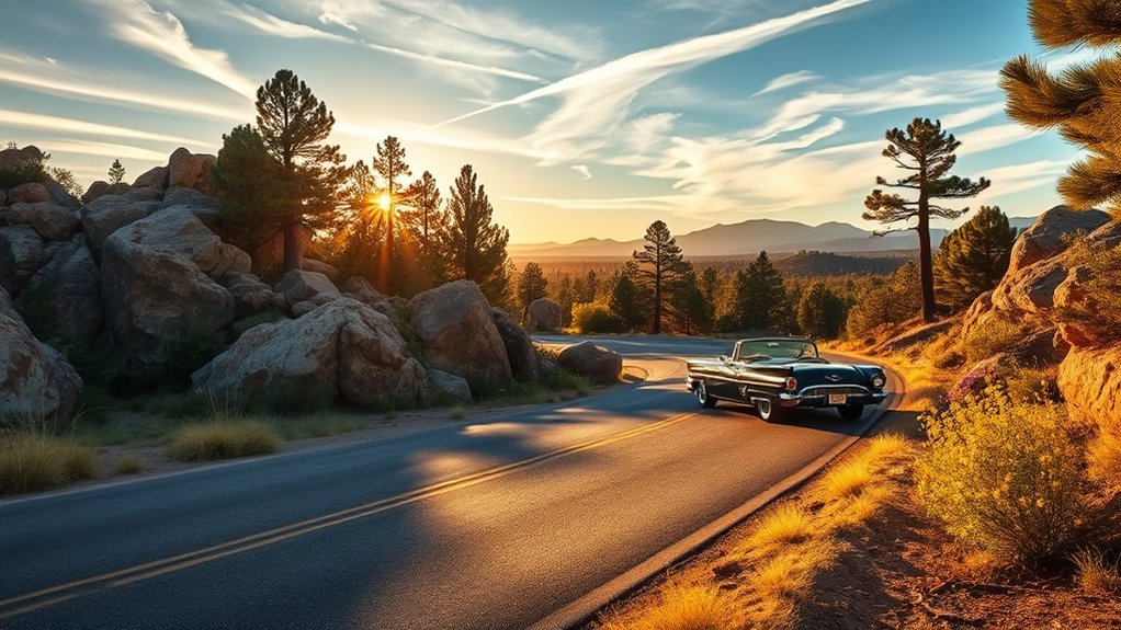 pine scented scenic mountain drive