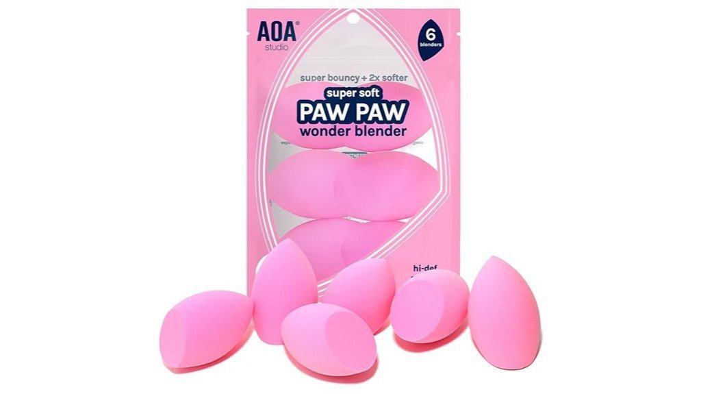 pink makeup sponge set