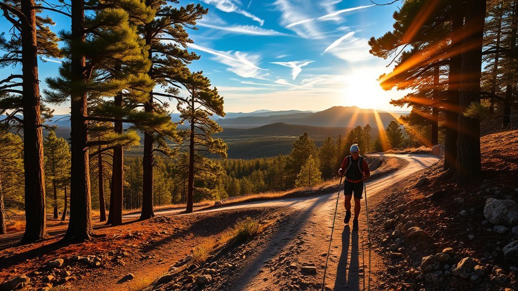 pleasant downhill singletrack to town
