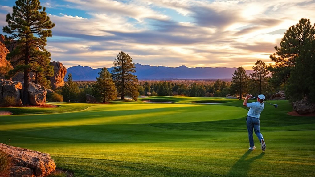 ponderosa framed sunset golf course