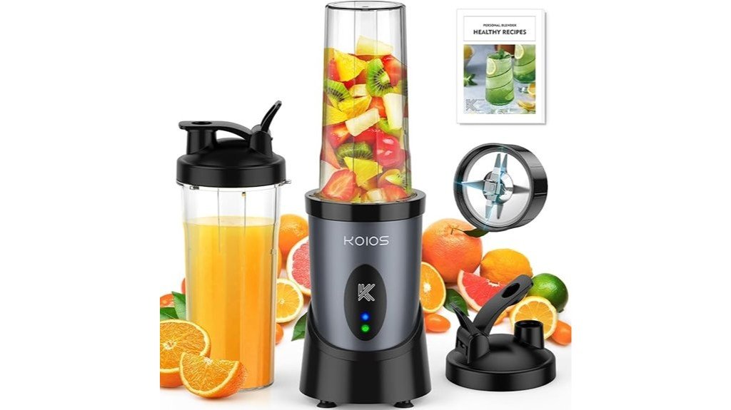 portable smoothie blender combo