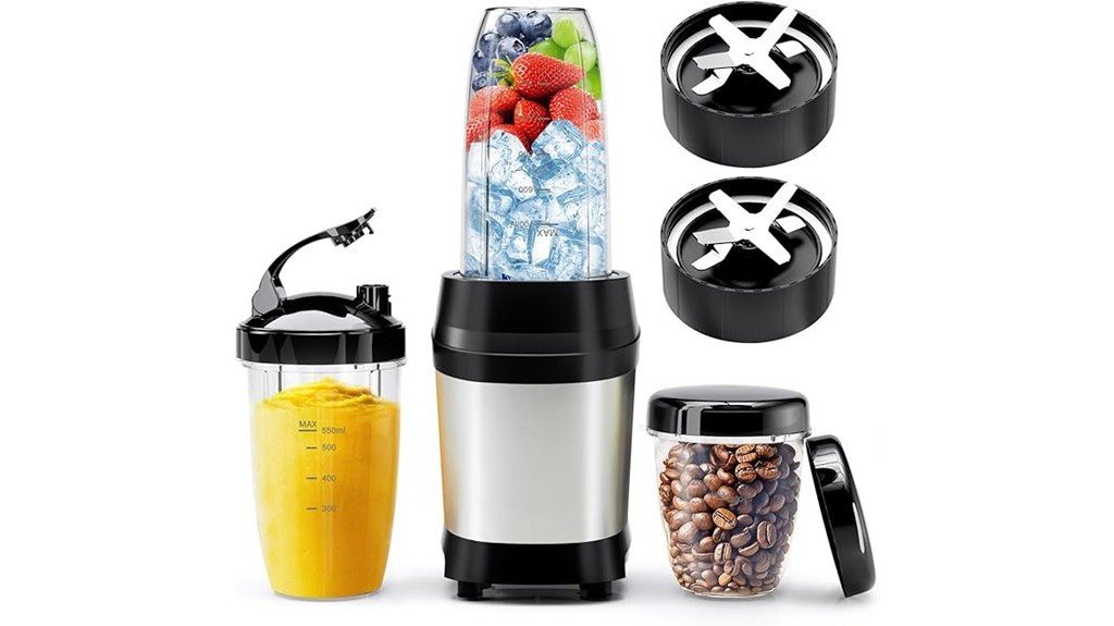 powerful blender with cups