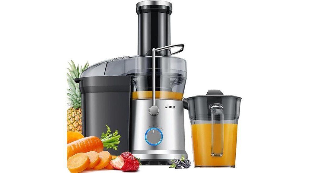 powerful juicer with large chute