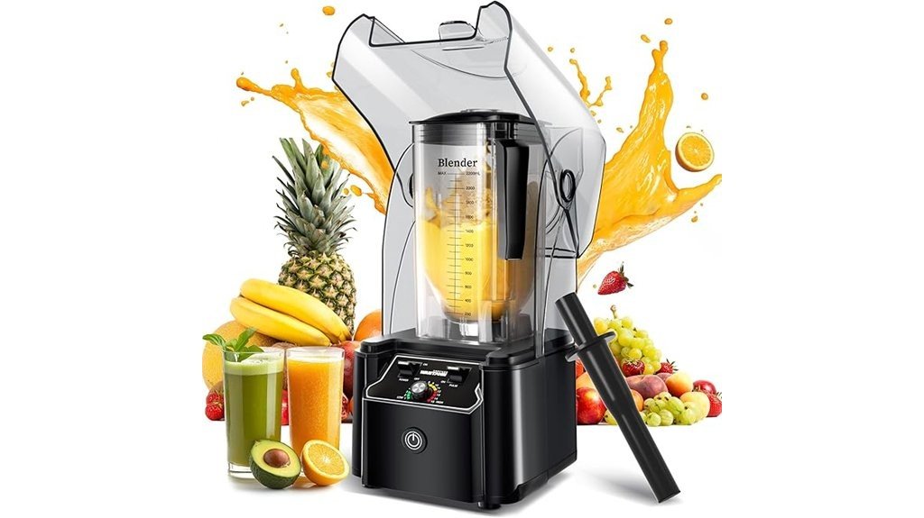 professional blender with shield
