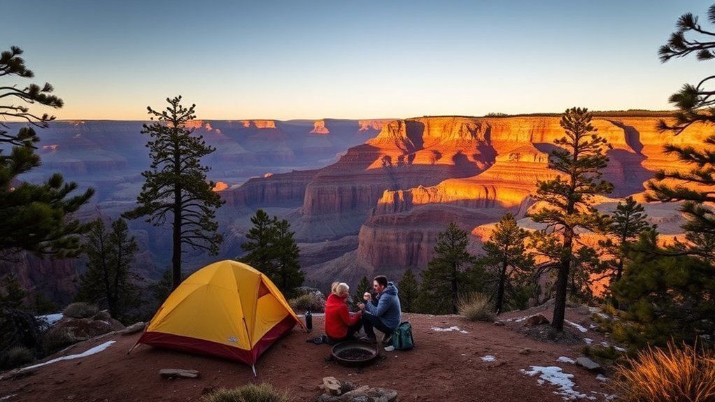quiet camping at north rim