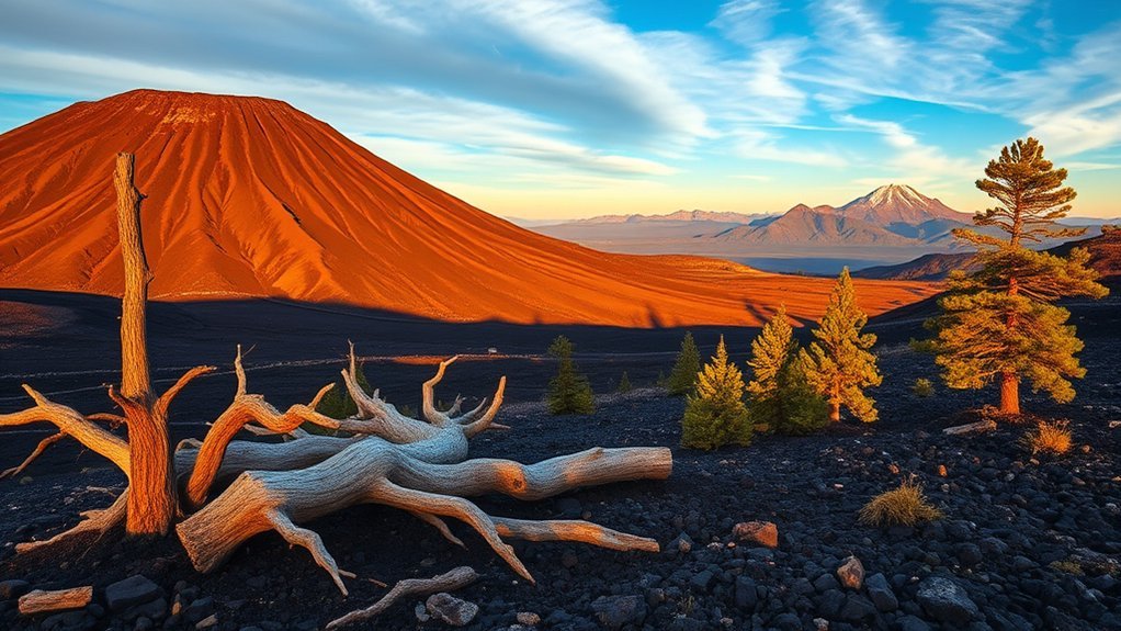 recent volcanic landscape transformation