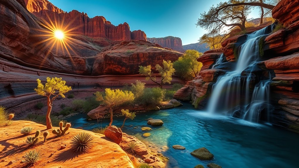 red canyon spring fed oasis