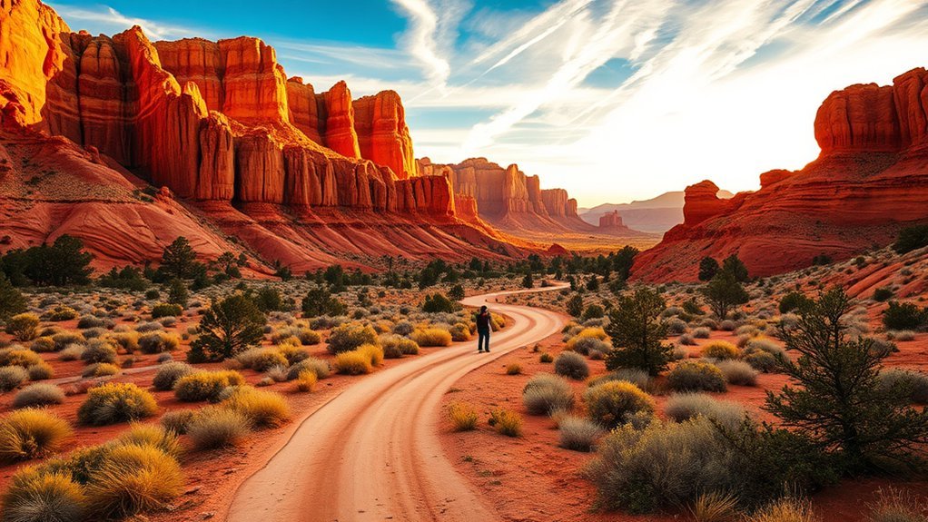red cliffs wildlife solitude