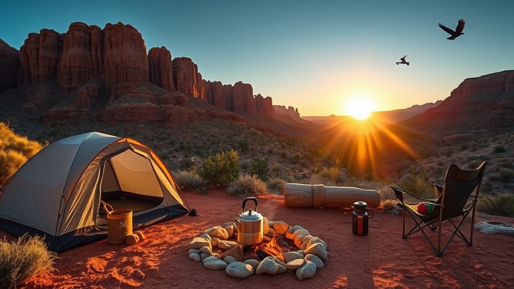 red rock camping tips