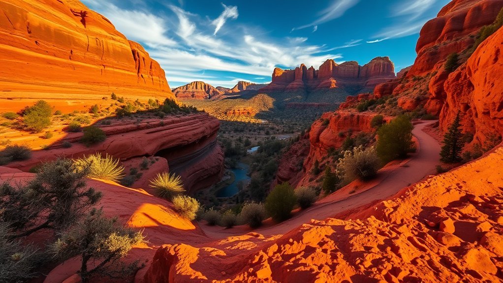 red rock sinkhole scenic pools
