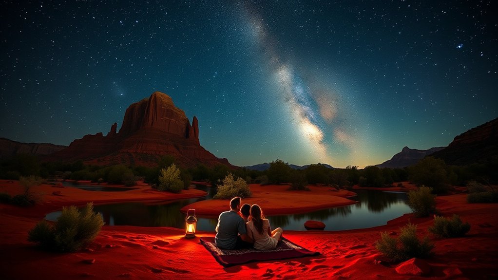 red rock stargazing at crescent