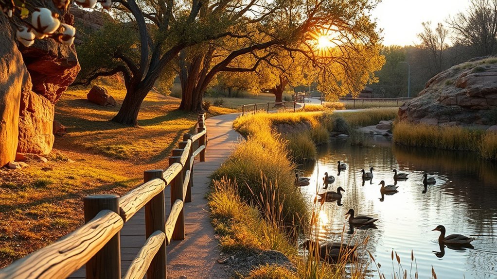 rescued wildlife peaceful forested sanctuary