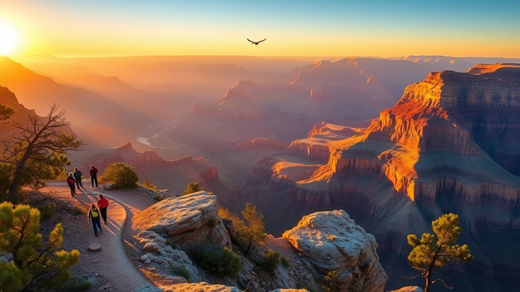 rim to horizon accessible viewpoints