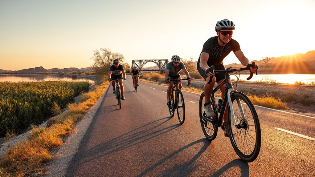 riverfront scenic cycling trails